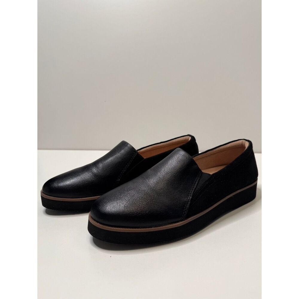 Naturalizer Women’s 8.5M Black Platform Slip On Loafers Comfort Shoes NWT